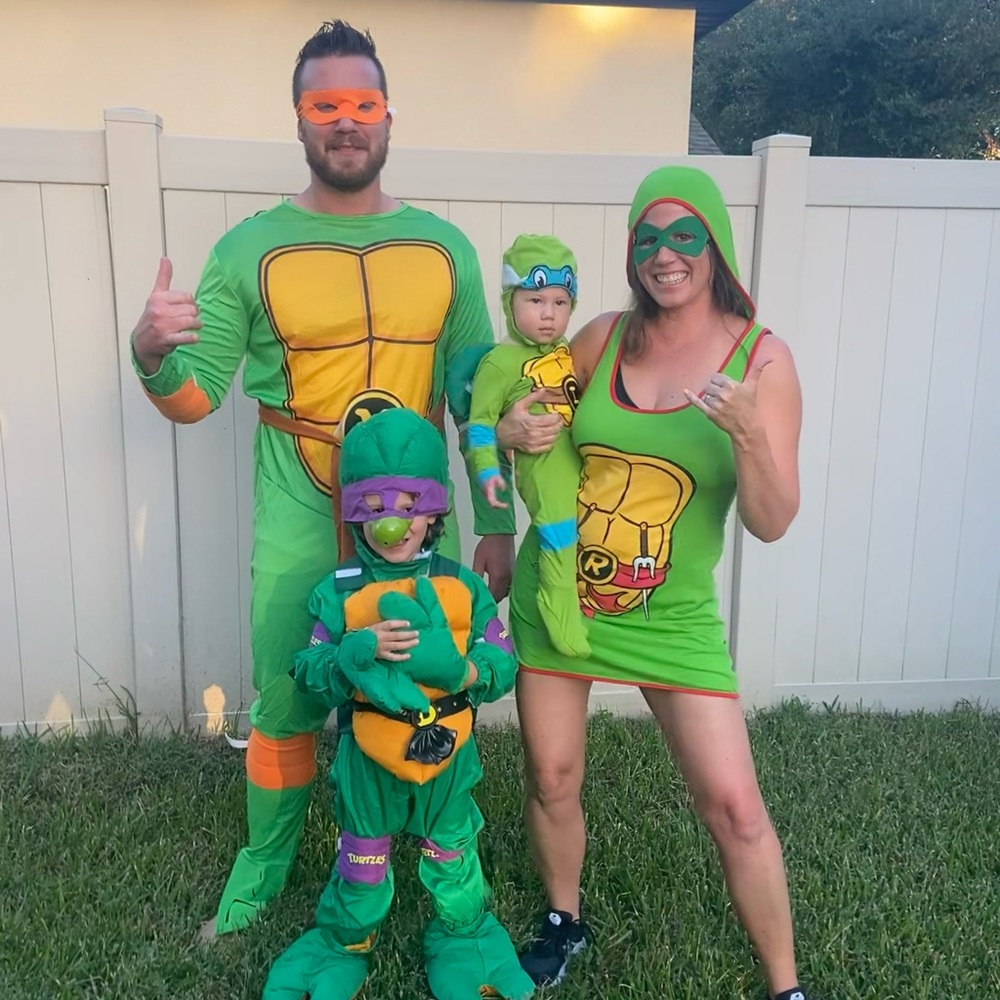 Vintage kids, ninja turtle costume